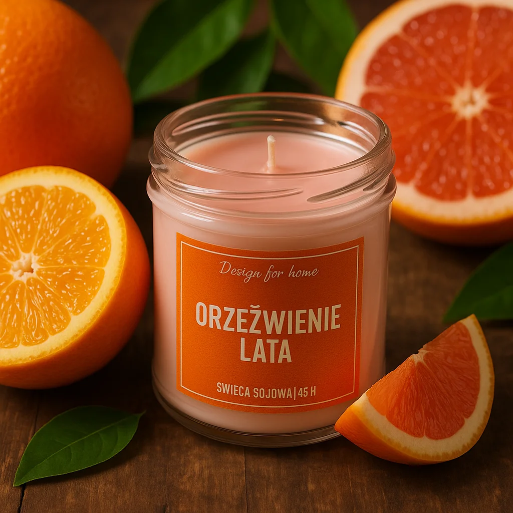 Świeca sojowa „Orzeźwienie Lata”